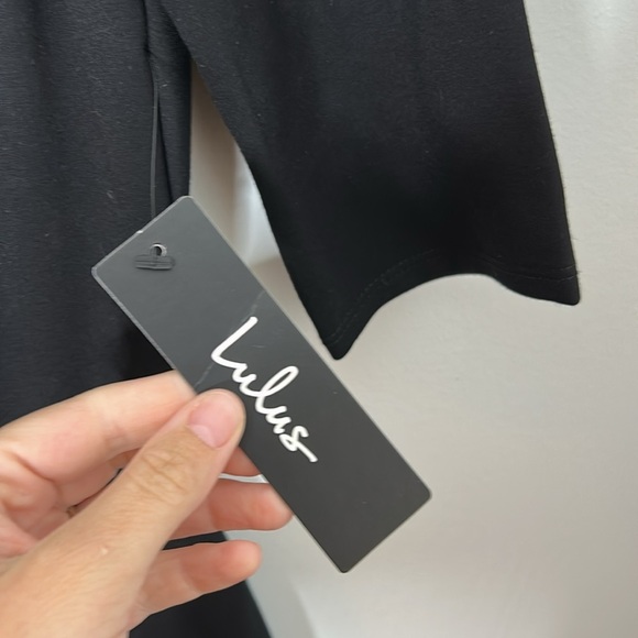 Lulus Sheer Factor Black Mesh Skater Dress NWT - Picture 4 of 9